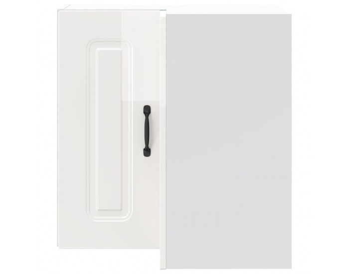 Sonata H Кухненски стенен ъглов шкаф, Kalmar, бял гланц, инженерно дърво