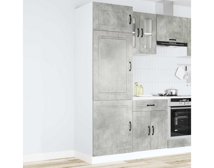 Sonata H Кухненски шкаф, Kalmar, бетонно сив, инженерно дърво