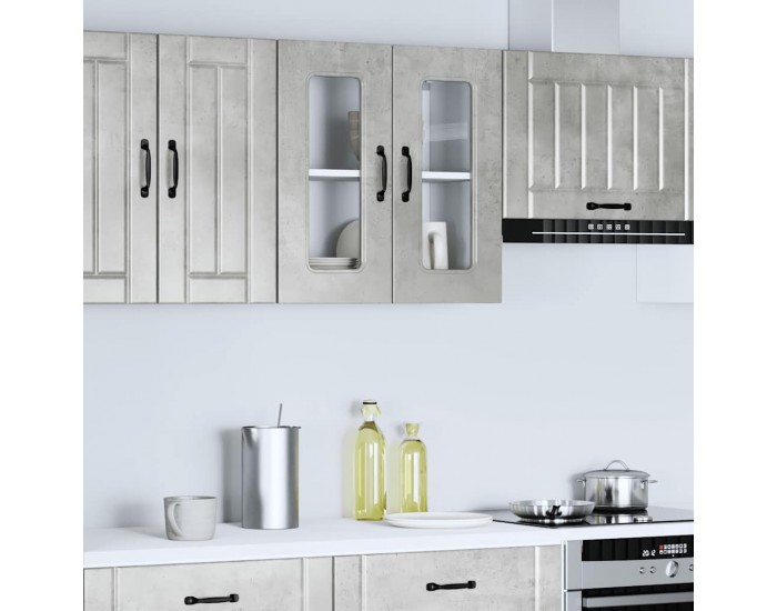 Sonata H Кухненски стенен шкаф с стъклена врата, Kalmar, инженерно дърво