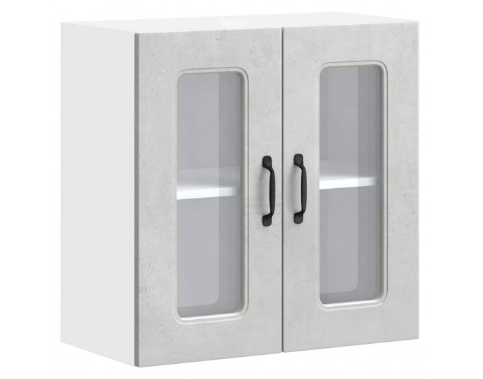 Sonata H Кухненски стенен шкаф с стъклена врата, Kalmar, инженерно дърво