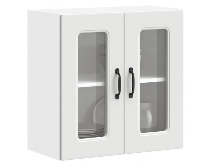 Sonata H Кухненски стенен шкаф с стъклена врата, Kalmar, инженерно дърво