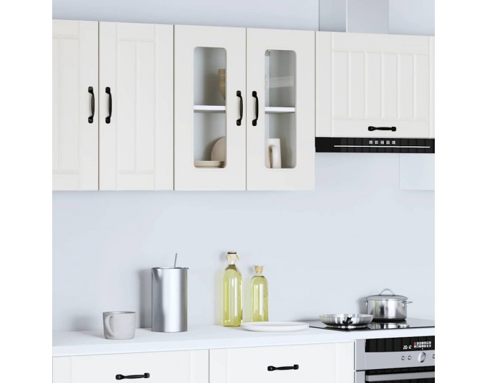 Sonata H Кухненски стенен шкаф с стъклена врата, Kalmar, инженерно дърво