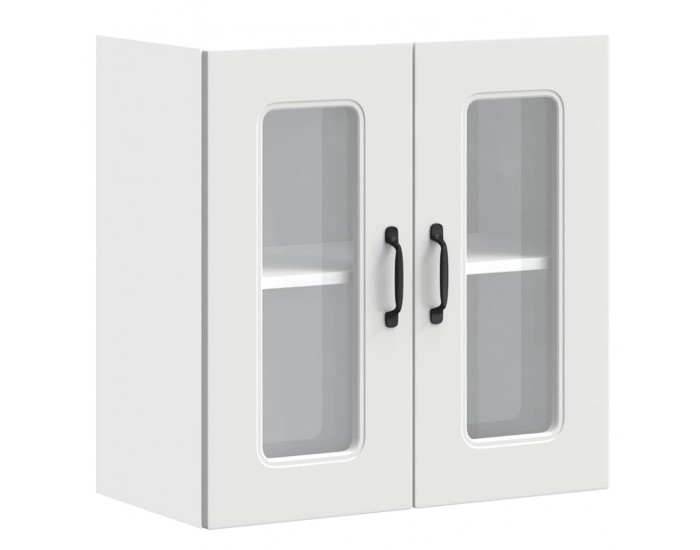 Sonata H Кухненски стенен шкаф с стъклена врата, Kalmar, инженерно дърво