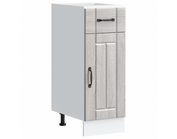 Sonata H Кухненски шкаф Lucca, сив сонома, инженерна дървесина