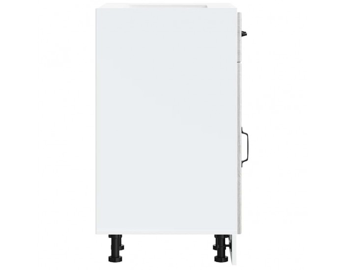 Sonata H Кухненски шкаф Lucca, сив сонома, инженерна дървесина