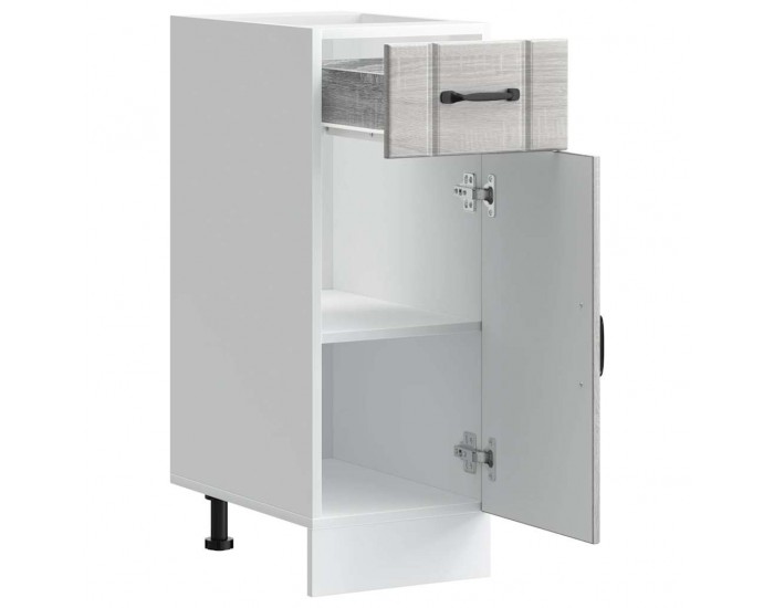 Sonata H Кухненски шкаф Lucca, сив сонома, инженерна дървесина