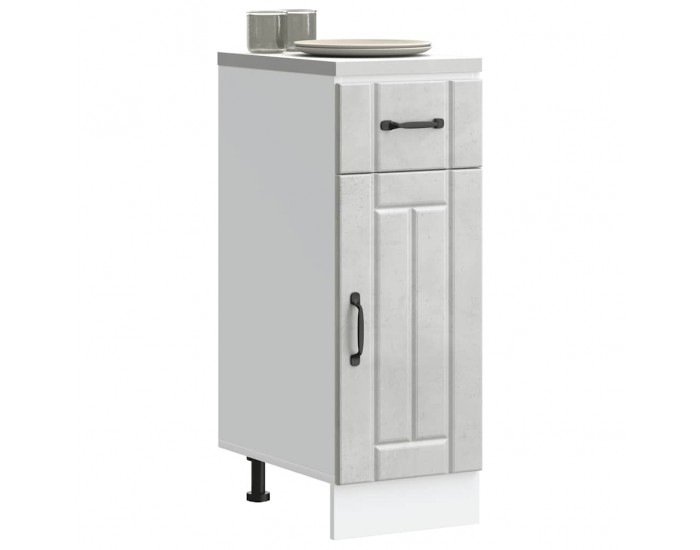 Sonata H Кухненски шкаф Lucca, бетонно сив, инженерно дърво