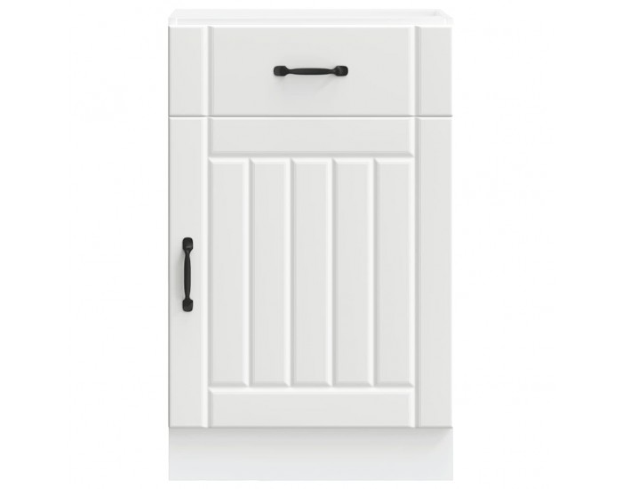 Sonata H Кухненски шкаф Lucca Бяла инженерна дървесина