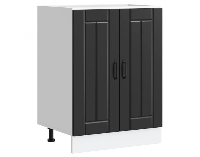 Sonata H Шкаф за мивка, Lucca, черен, инженерно дърво