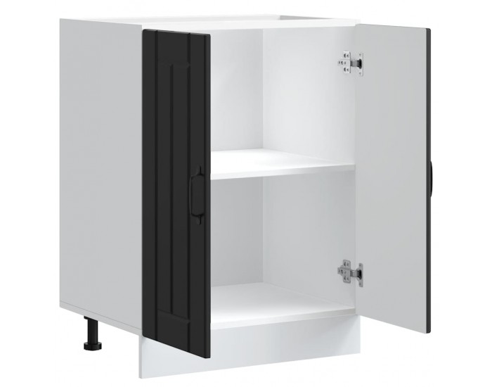 Sonata H Шкаф за мивка, Lucca, черен, инженерно дърво