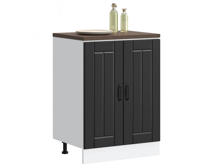 Sonata H Шкаф за мивка, Lucca, черен, инженерно дърво