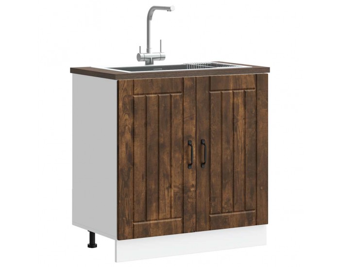 Sonata H Шкаф за мивка, Lucca, опушен дъб, инженерно дърво