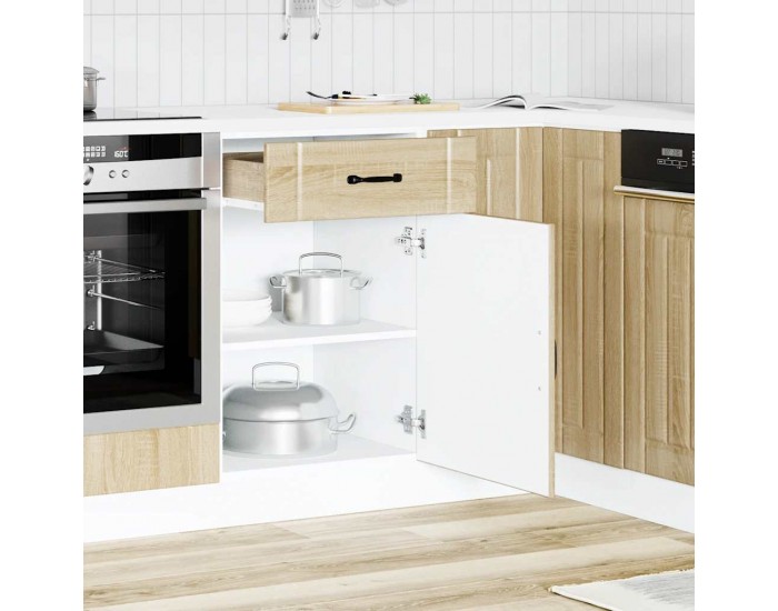 Sonata H Кухненски шкаф Lucca, дъб сонома, инженерно дърво
