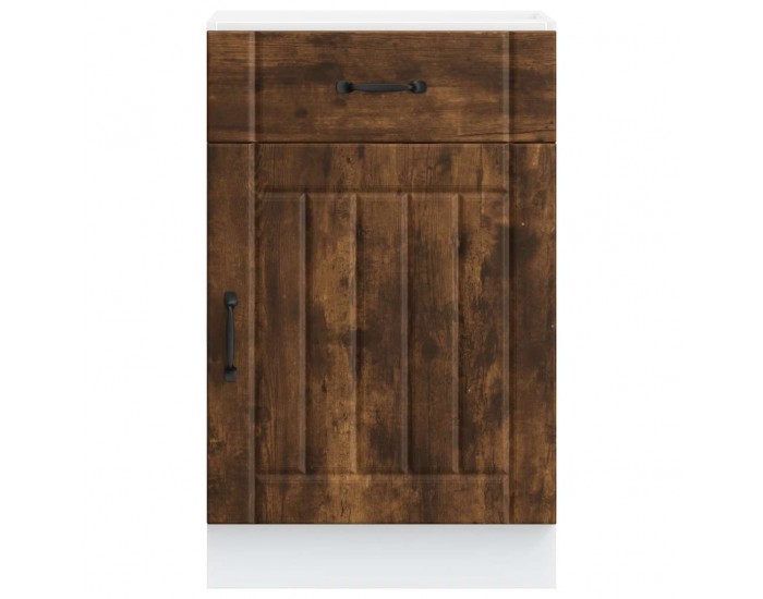 Sonata H Кухненски шкаф Lucca, опушен дъб, инженерно дърво