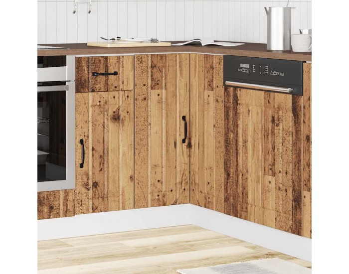 Sonata H Кухненски ъглов шкаф Lucca, старо дърво, инженерно дърво