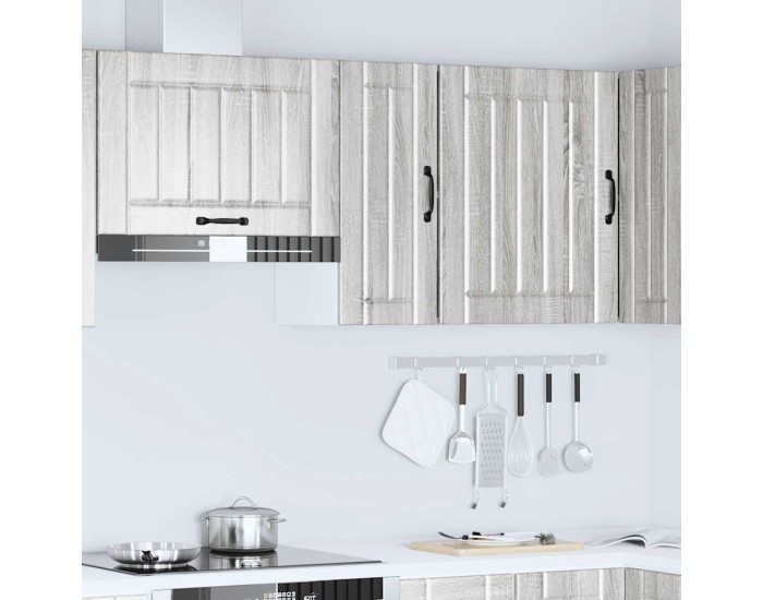 Sonata H Кухненски стенен шкаф Lucca, сив сонома, инженерно дърво