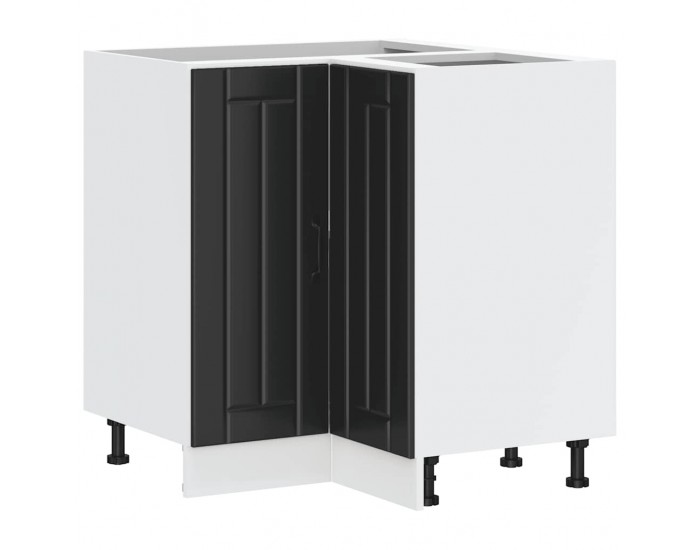 Sonata H Кухненски ъглов шкаф Lucca, черен, инженерно дърво