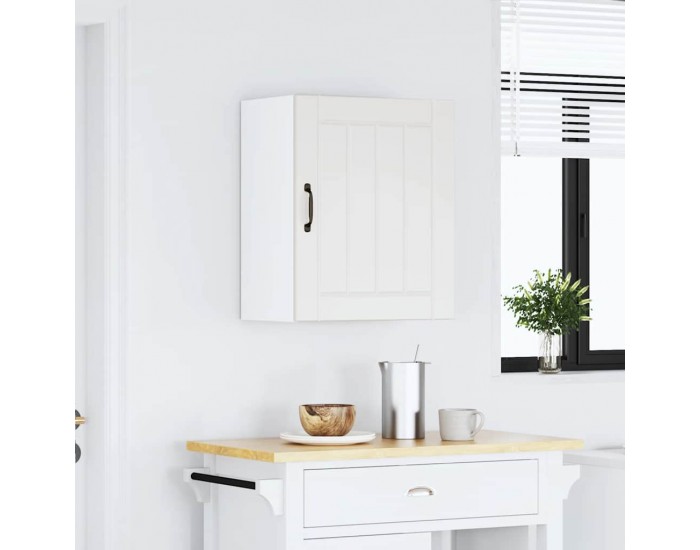 Sonata H Кухненски стенен шкаф Lucca, бял, инженерно дърво