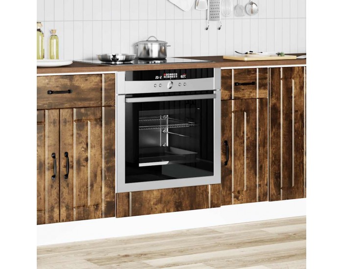 Sonata H Шкаф за фурна, Lucca, опушен дъб, инженерно дърво