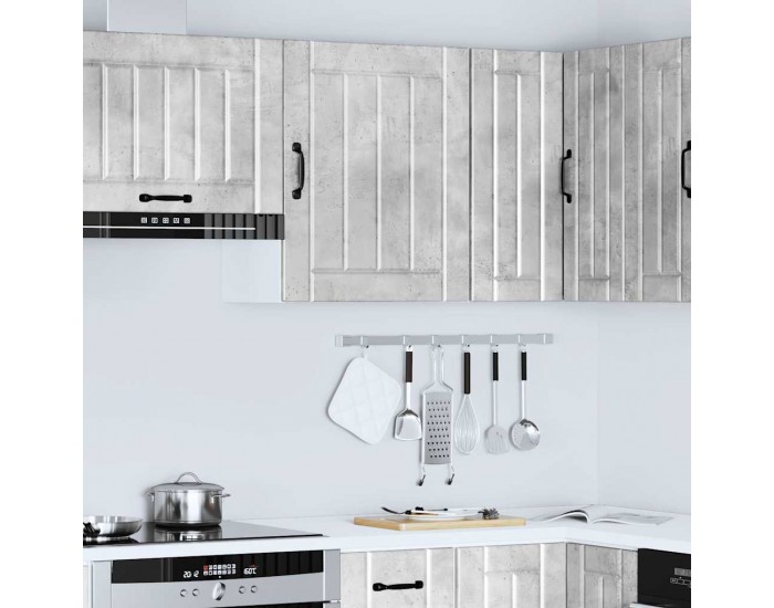 Sonata H Кухненски стенен шкаф Lucca, бетонно сив, инженерно дърво