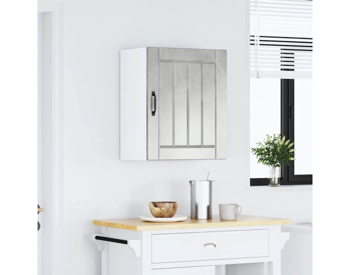 Sonata H Кухненски стенен шкаф Lucca, бетонно сив, инженерно дърво