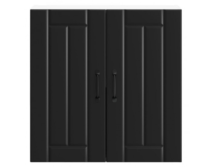 Sonata H Кухненски стенен шкаф Lucca, черен, инженерно дърво