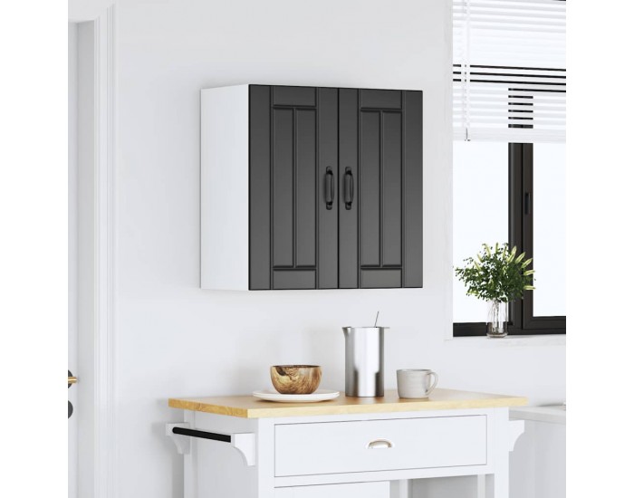 Sonata H Кухненски стенен шкаф Lucca, черен, инженерно дърво