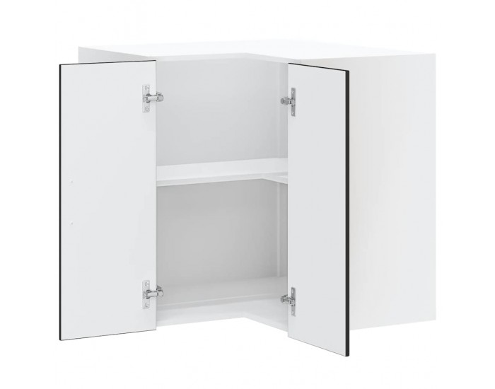 Sonata H Кухненски стенен ъглов шкаф Lucca, черен, инженерно дърво