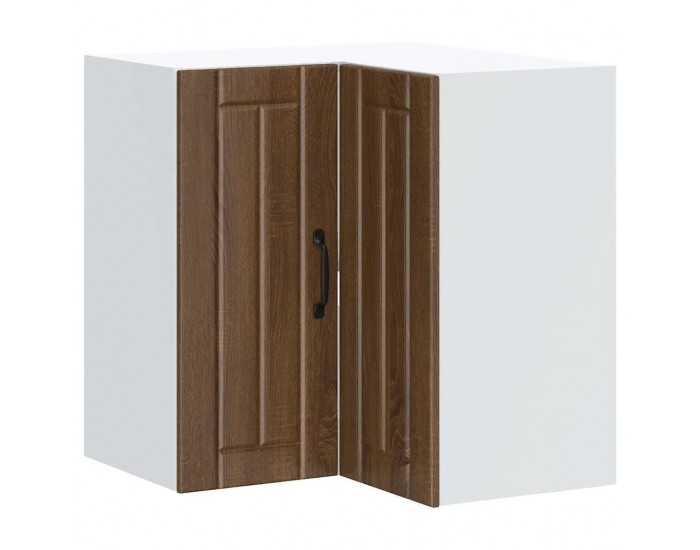 Sonata H Кухненски стенен ъглов шкаф Lucca, кафяв дъб, инженерно дърво