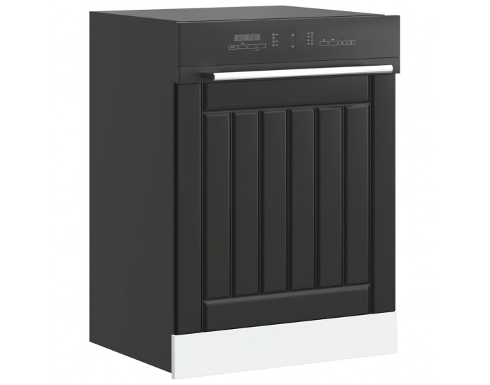 Sonata H Панел за миялна машина, Lucca, черен, инженерно дърво