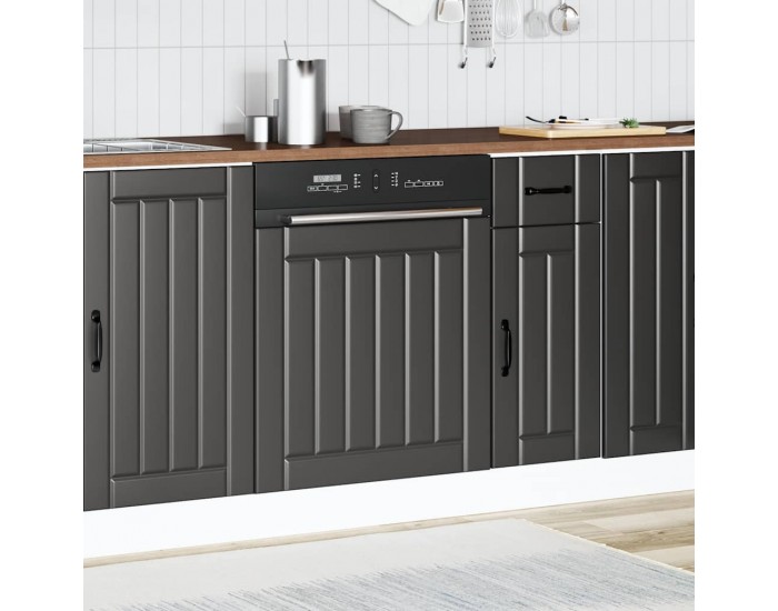 Sonata H Панел за миялна машина, Lucca, черен, инженерно дърво