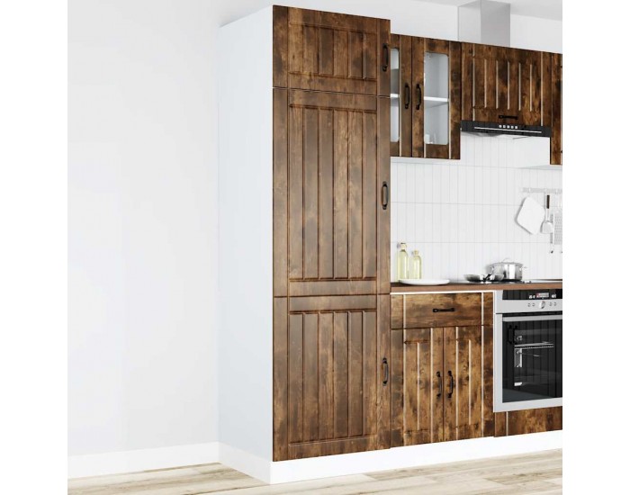 Sonata H Кухненски шкаф Lucca, опушен дъб, инженерно дърво