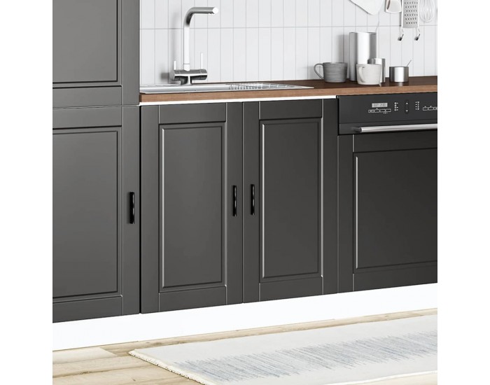 Sonata H Шкаф за мивка, Porto, черен, 80x46x81,5 см, инженерно дърво