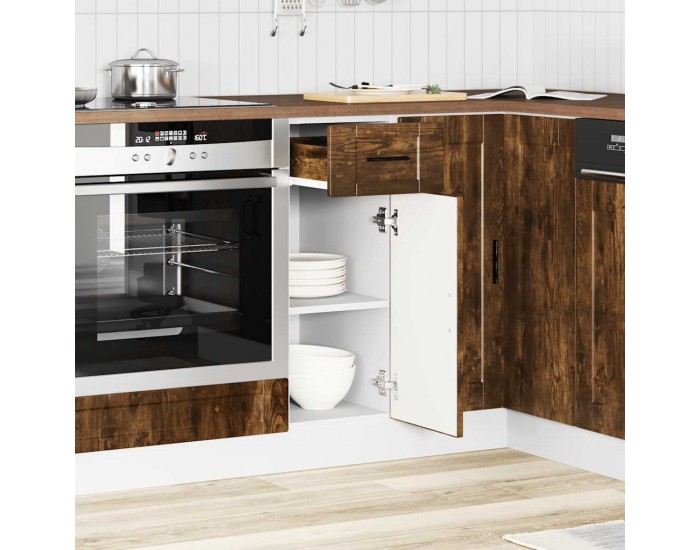 Sonata H Кухненски шкаф Porto, опушен дъб, инженерно дърво