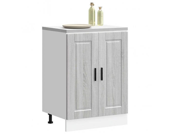 Sonata H Кухненски шкаф Porto, сив сонома, инженерно дърво