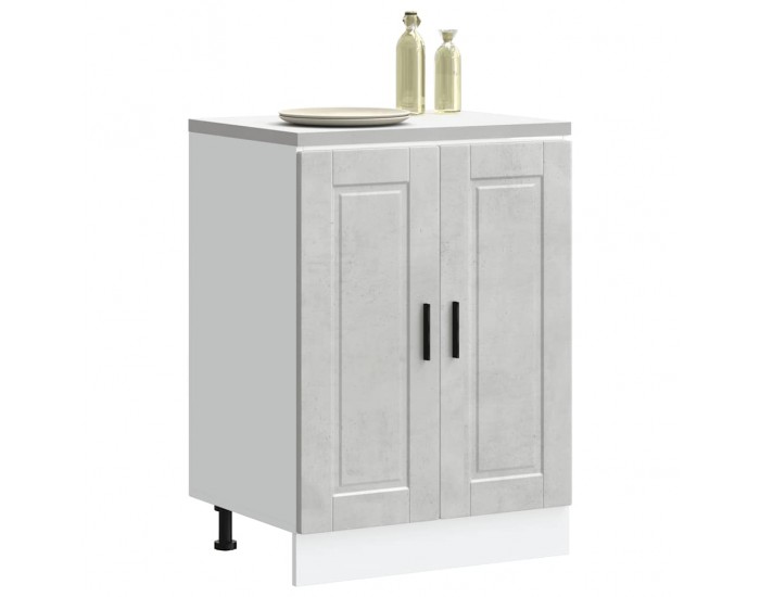 Sonata H Кухненски шкаф Porto, бетонно сив, инженерно дърво