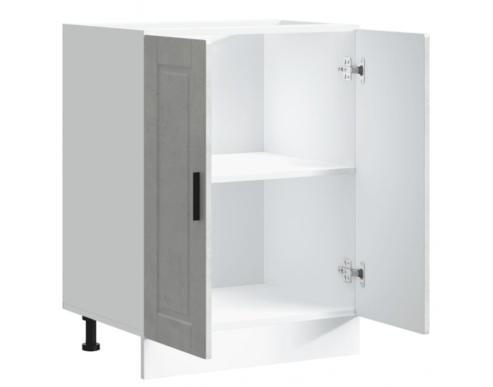 Sonata H Кухненски шкаф Porto, бетонно сив, инженерно дърво