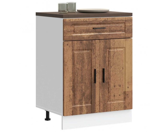 Sonata H Кухненски шкаф Porto, старо дърво, инженерно дърво