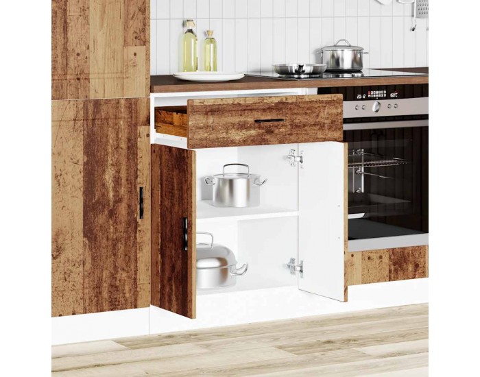 Sonata H Кухненски шкаф Porto, старо дърво, инженерно дърво