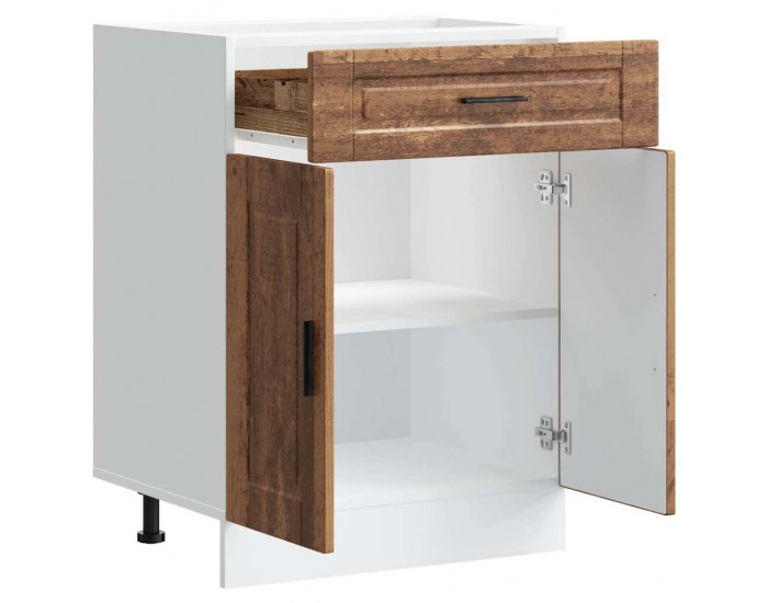 Sonata H Кухненски шкаф Porto, старо дърво, инженерно дърво