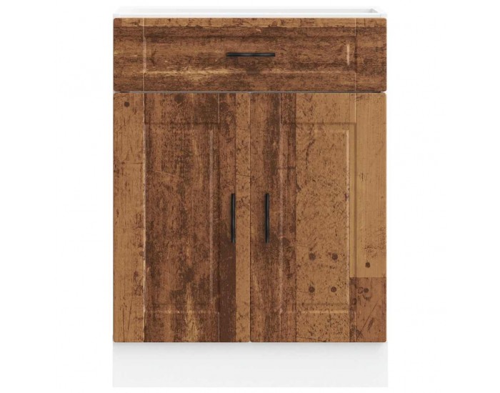 Sonata H Кухненски шкаф Porto, старо дърво, инженерно дърво