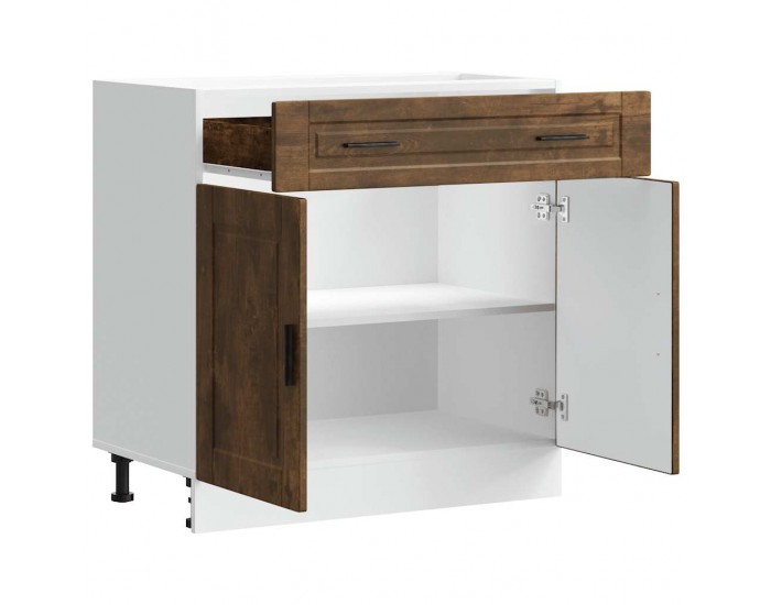 Sonata H Кухненски шкаф Porto, опушен дъб, инженерно дърво