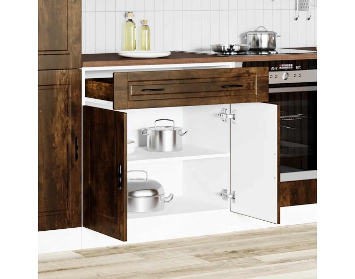 Sonata H Кухненски шкаф Porto, опушен дъб, инженерно дърво