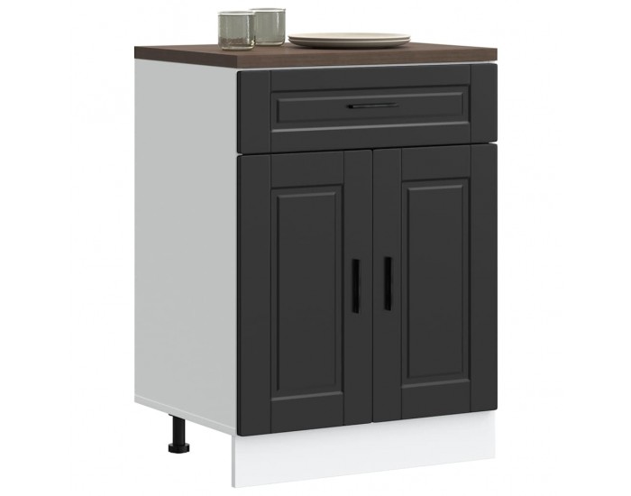 Sonata H Кухненски шкаф Porto, черен, инженерно дърво