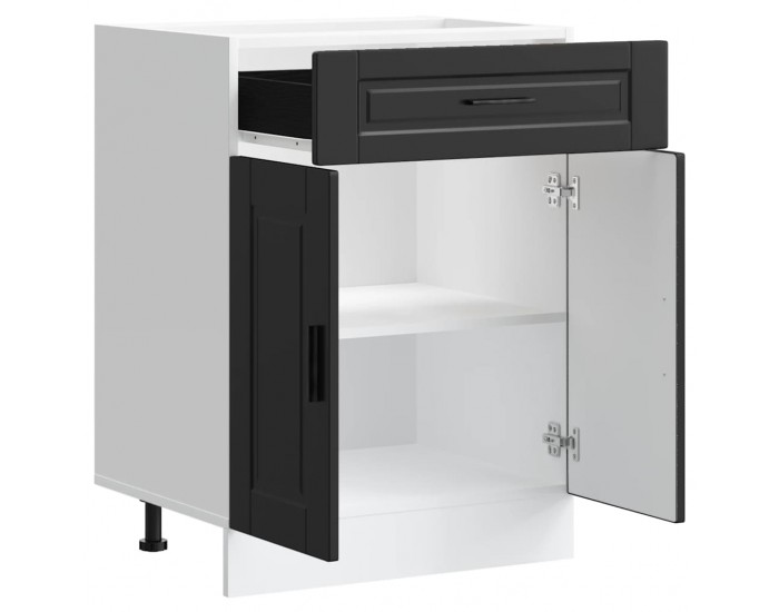 Sonata H Кухненски шкаф Porto, черен, инженерно дърво