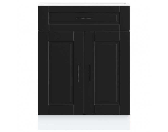 Sonata H Кухненски шкаф Porto, черен, инженерно дърво