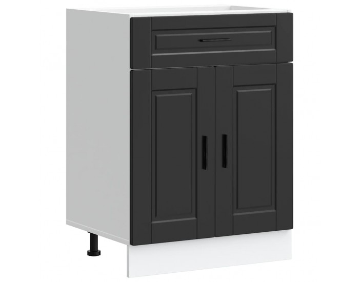 Sonata H Кухненски шкаф Porto, черен, инженерно дърво