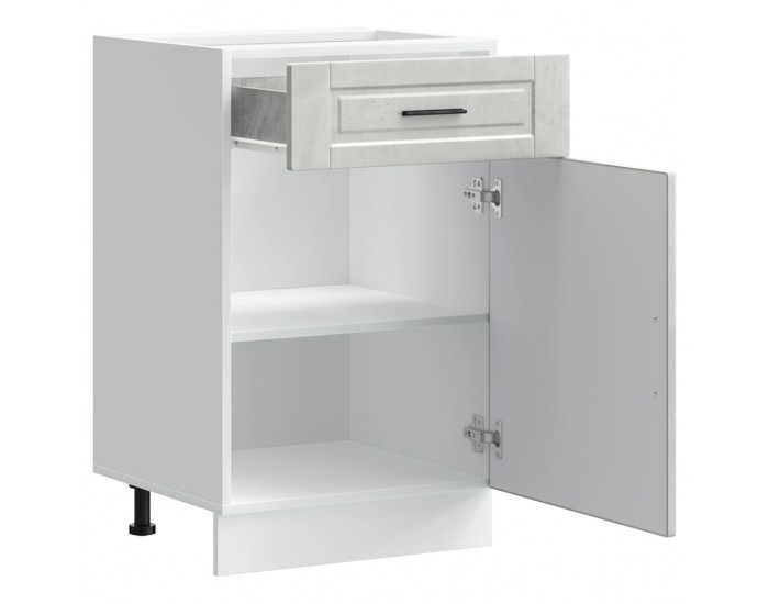 Sonata H Кухненски шкаф Porto, бетонно сив, инженерно дърво