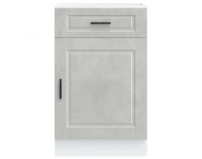 Sonata H Кухненски шкаф Porto, бетонно сив, инженерно дърво