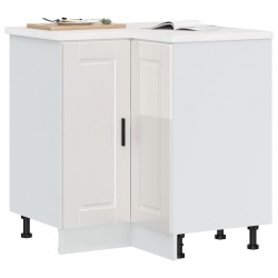 Sonata H Кухненски ъглов шкаф Lucca, бял гланц, инженерно дърво - Модули Sonata